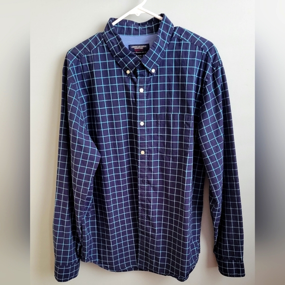 American Eagle Outfitters Men's XL Athletic Fit Long Sleeve Button Down Shirt - Picture 10 of 10